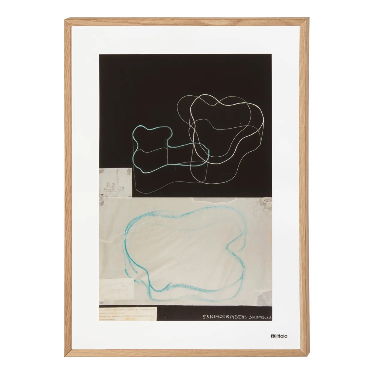 Aalto taidejuliste 50x70cm Luonnos musta