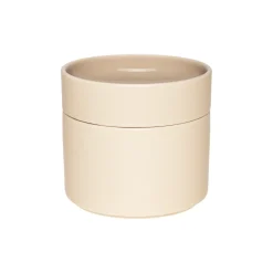 Kannellinen rasia 11x10 cm beige