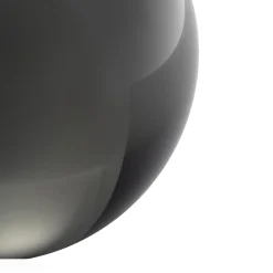 Lasipallo 8cm metallinharmaa