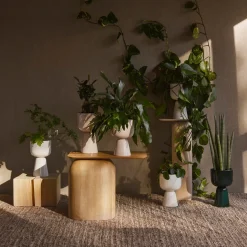 Ruukku beige jalallinen S korkea